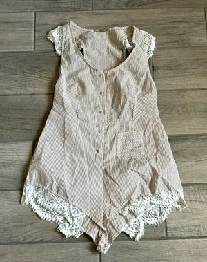 For love and lemons stripe romper thumbnail 1