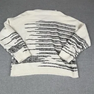 BALTICBORN‎ Sweater Womens L White Polyester Pullover Crew Neck Chunky-Knit thumbnail 9