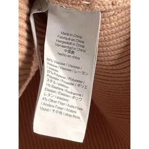 J.Crew Ribbed Knit Sweater Women's Medium Peach Long Sleeve Crew Neck Pullover thumbnail 3