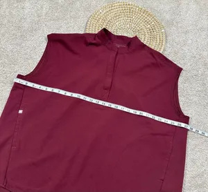 Figs Scrubs Set Zamora Jogger Pants XXLT & Rafaela Oversized Top Burgundy XL thumbnail 15