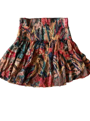 A.L.C. Luna Printed Mini Skirt Size: 10 thumbnail 2