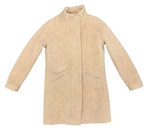 J. Crew Cocoon Coat Italian Stadium-Cloth Wool Blend Nello Gori Beige 2 thumbnail 5