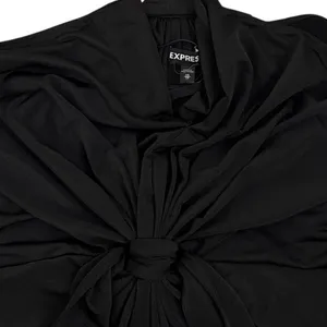 Express Cross Back Knot Front Little Black Cocktail Dress Size Women's XS thumbnail 5