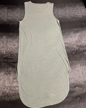 Womens medium Aerie Sage Green Relaxed Fit Sleeveless Midi Dress thumbnail 3