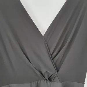 Alfred Sung Maxi Dress Womens 8 Black Ballet Top Taffeta Skirt V-Neck 3/4 Sleeve thumbnail 8