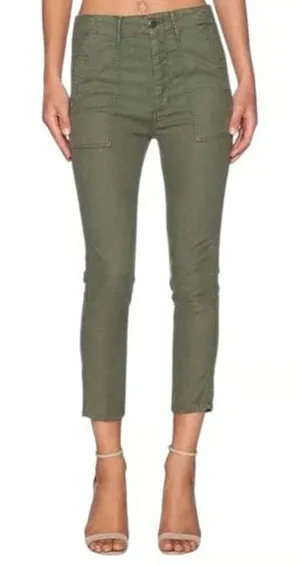 The Great The Army Crop Pants Women 24 Green Utility Cargo Trousers thumbnail 1