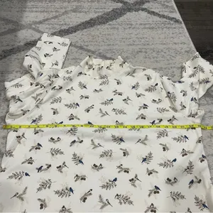 Croft & Barrow Off White Patterned Turtle Neck Long Sleeve thumbnail 9