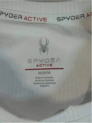 Spyder Active Women’s Ribbed Short Sleeve Athletic T-Shirt UPF 50 White Medium thumbnail 2