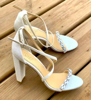 Badgley Mischka Dressy embellished sandals 💖 thumbnail 1