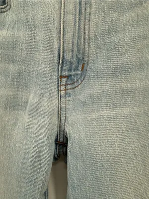 Madewell The High-Rise Slim Crop Boyjean in Dumas‎ Wash: Ripped Edition size 25 thumbnail 8