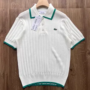 Lacoste White Polo Short Sleeved Polo Collar Golf Sweater 38 thumbnail 6