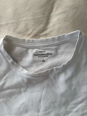 Abercrombie & Fitch Women's White Crew Tee thumbnail 2