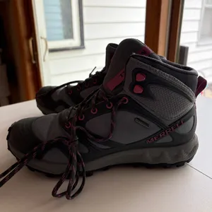 Merrell Altalight Mid Waterproof Hiking Boots Womens 9.5‎ Gray Pink J034218 thumbnail 4