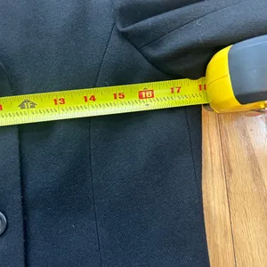 J. Crew Black Wool Double Breasted Peacoat‎ Jacket Lined Size 4 READ Office thumbnail 8