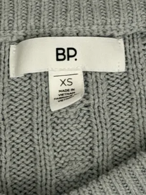 BP. Button Front Cotton Blend Grey Cardigan Size XSmall thumbnail 3