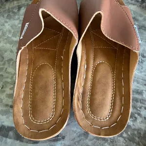 Women's NEW Wedge Slip On Tan Colored Open Toe Shoe #260768 thumbnail 5