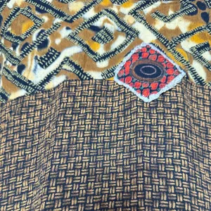 K.D. Spring Women Large Mixed Print Sleeveless Tank Top Brown‎ Geometric Boho thumbnail 3