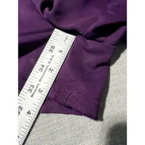 Fabletics Womens Purple Paperbag Waist Shorts‎ Drawstring Casual Lounge Size M thumbnail 3