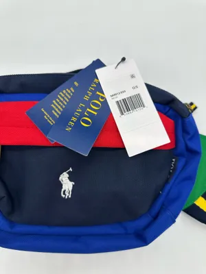 Polo Ralph Lauren Kids Colorblock Waist Bag Fanny Pack Crossbody Blue Red Green thumbnail 12