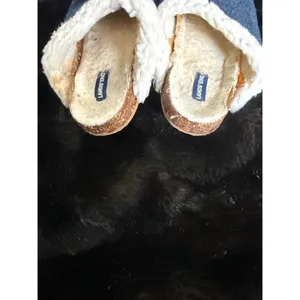 Lands End Labrador Dog Sherpa Lined Felt Clog Cork Slipper Slip-on Shoes 9.5 thumbnail 5