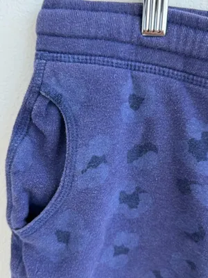 Zoe Karssen Leopard Print Sweat Shorts XS Blue Lounge Y2K thumbnail 4