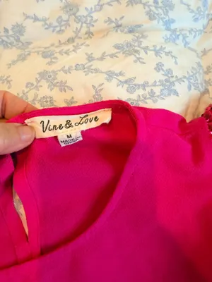 Vine & Love Pink Sequin Sleeved Blouse thumbnail 2