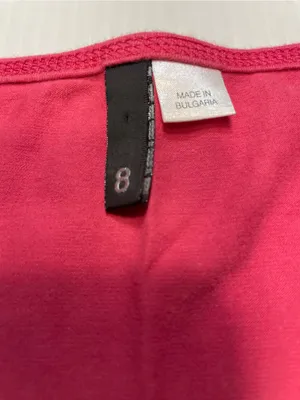 Bright Pink Scoop Neck Sleeveless Top Divided H&M Women Sz 8 Y2K thumbnail 2