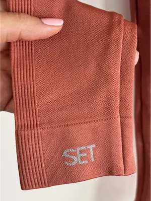 SET Active Sculptflex Seamless High Rise Leggings Terracotta XS Athleisure Yoga thumbnail 5