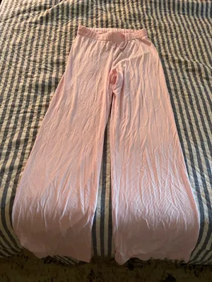 SKIMS Soft Lounge Ribbed Pink Drawstring Pajama Pants NWT Size XS thumbnail 2