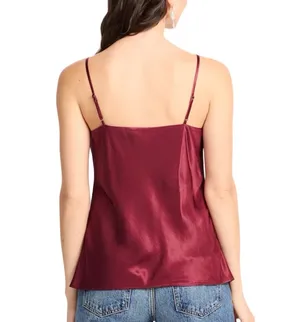 Nine Britton Burgundy V-Neck Camisole  thumbnail 2