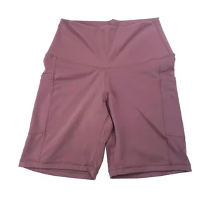 Colorfulkoala Purple Mid-rise Activewear Pockets Workout Yoga Biker Shorts Sz M thumbnail 1