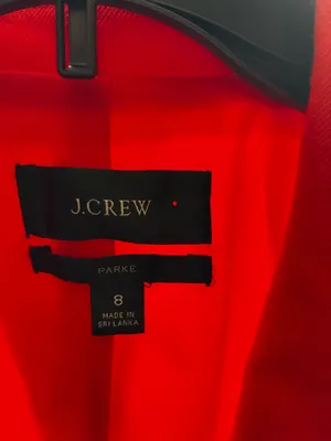 J.Crew Blazer Orange Red Sweater thumbnail 4