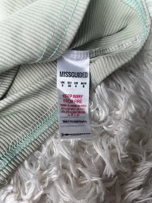 Missguided Mint Green Ribbed One Shoulder Crop Top thumbnail 6