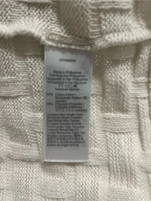 Madewell Sleeveless V-Neck Cropped Tank Top Vest in Creamy White Sz L thumbnail 7