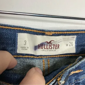 Y2K Hollister low rise jean shorts raw hem‎ size Shows size 26 thumbnail 4