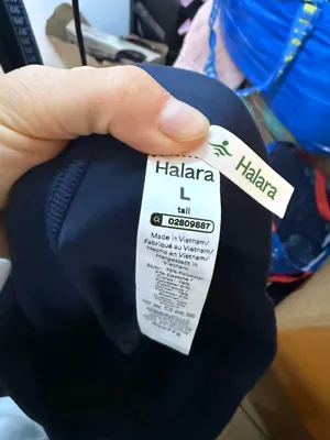 Halara DayStretch Navy Blue High Waisted Pocket Work Flare Pants thumbnail 3