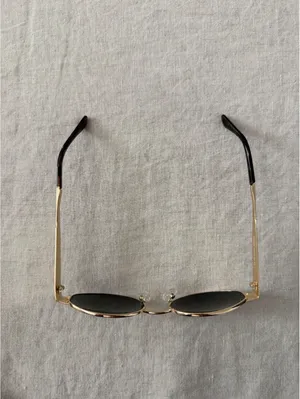 Retro Oval Sunglasses Gold thumbnail 5