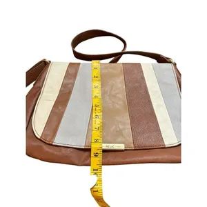 Relic Women's Multi-Color Striped Faux Leather Crossbody Bag With Polka Dot Inte thumbnail 7