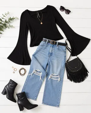 Anthropologie Black Sweater thumbnail 2