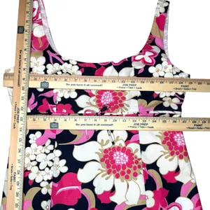 J.Crew 14 Floral Print Sleeveless Retro‎ Cotton Pique Babydoll Dress Sundress thumbnail 10