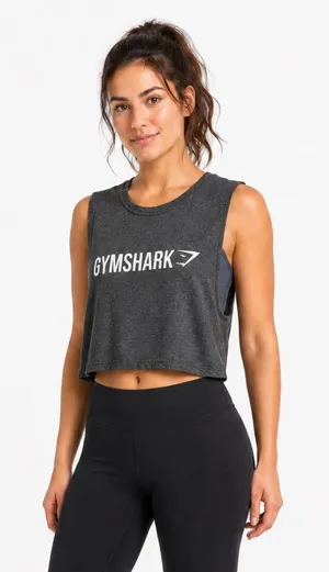 Gymshark OG Mesh Back Cropped Workout Tank M thumbnail 1