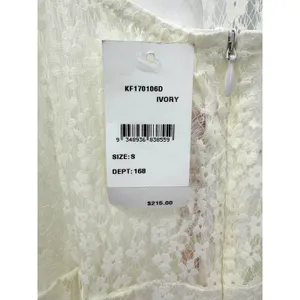 Keepsake The Label Daydream Lace Dress‎ Ivory Sheer Midi Slip Lined Size S NWT thumbnail 5