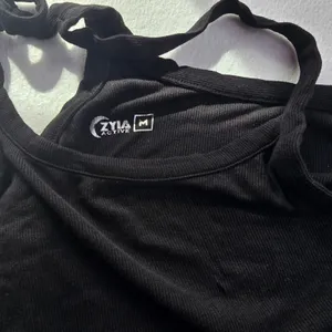 Zyia Active Black Racerback Tank Top Ribbed Scoop Neck ZA3341 Womens Medium‎ thumbnail 3