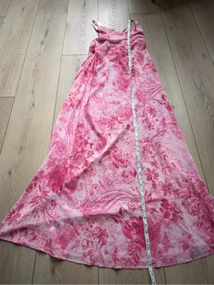 Peppermayo NWT Tara Maxi Dress Open Back Maxi Dress in Pink Print Size 12 thumbnail 11