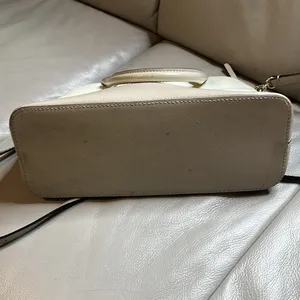 Kate Spade Cream/Pebble Wellesley Small Rachelle Satchel Crossbody Bag thumbnail 6