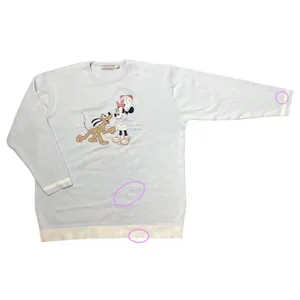 Disney Light Blue Minnie Mouse & Pluto Embroidered Long-Sleeve Crew-Neck Sweater | Donaldson - The Walt Company thumbnail 6