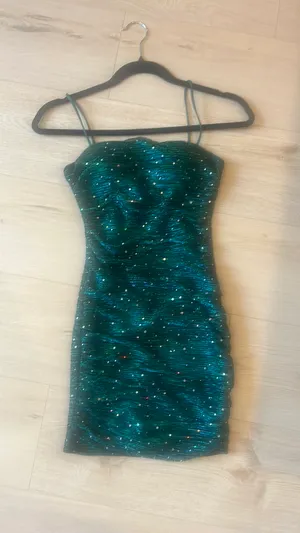Green Sparkly Lulus Mini Dress thumbnail 3