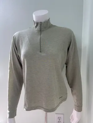 Patagonia Green Capilene Lightweight pullover quarterzip small thumbnail 1