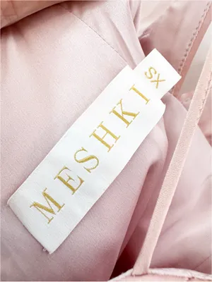 Meshki Elizabeth Satin Strappy Maxi Dress Formal Gown Pink Size XS thumbnail 7