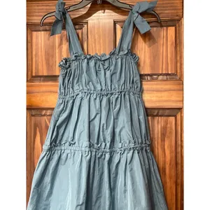 Zara Taffeta Tie Dress XS thumbnail 3